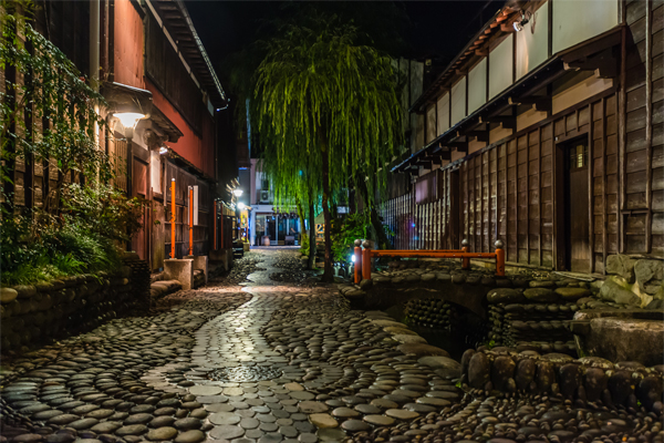 Yanakamizu-no-komichi (Yanaka Water Lane)ライトアップ