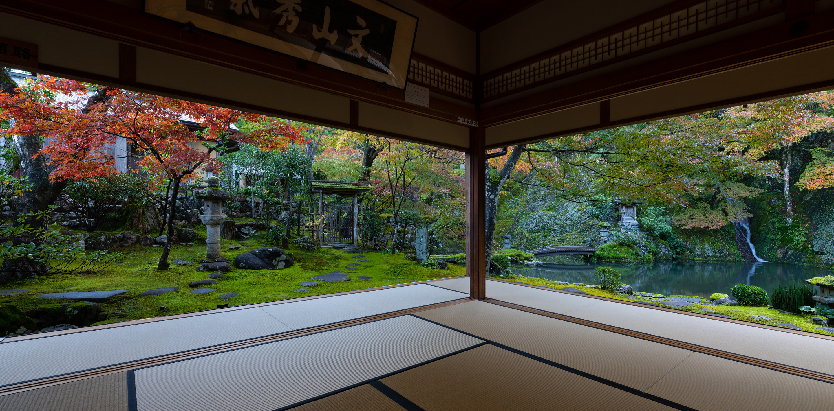 Map of 13 temples at Gujo Hachiman